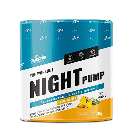 Night Pump 300g Pré-Treino Sem Cafeína - Shark Pro