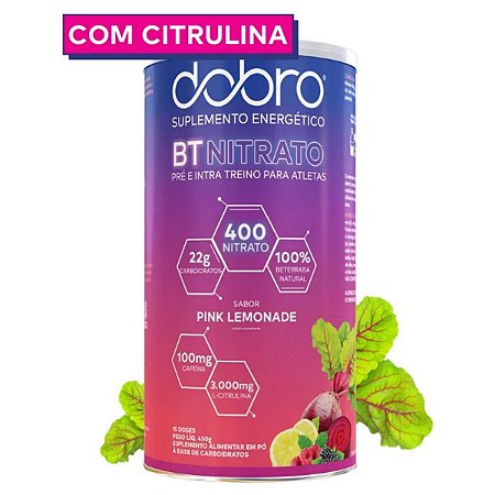 BT Nitrato Pink Lemonade 450g L-Citrulina - Dobro