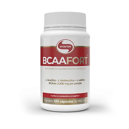 Bcaa Fort Com Vitamina B6 120 Cápsulas - Vitafor
