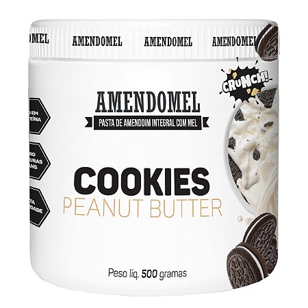 Pasta Amendomel 500g Chocolate Branco c/ Cookies