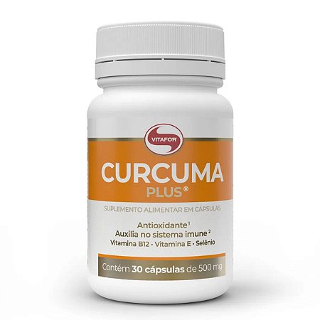 Curcuma Plus 30 Cápsulas 500mg - Vitafor