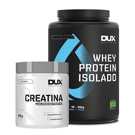 Kit Whey Protein Isolado 900g + Creatina 300g - Dux Nutrition