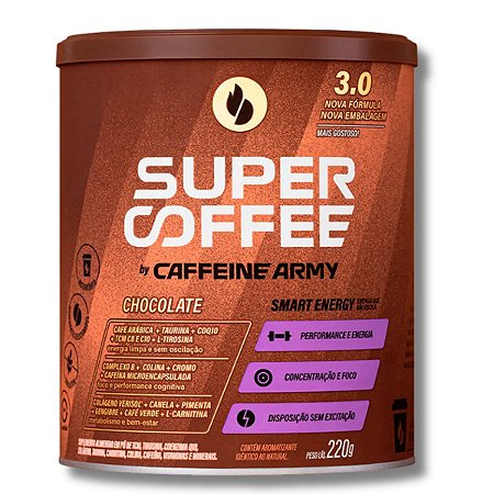 Supercoffee 3.0 Caffeine Army Super Coffee 220g - Chocolate