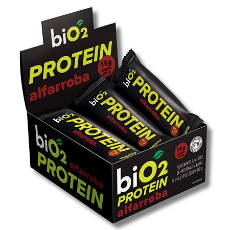 Protein Bar Barra de Proteína Vegana biO2 Caixa C/ 12un