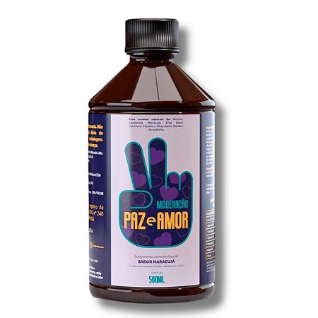 Paz e Amor Maracujá 500ml Melhora do Sono - Moderação