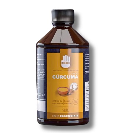 Liquid Cúrcuma Natural 500ml Curcumina - Moderação