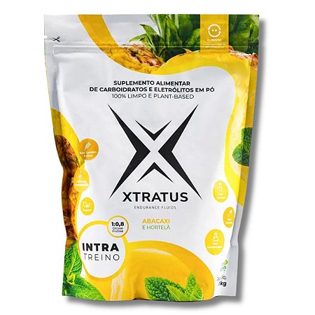 Intratreino Vegano 1:0.8 Sabor Abacaxi e Hortelã 1Kg Xtratus