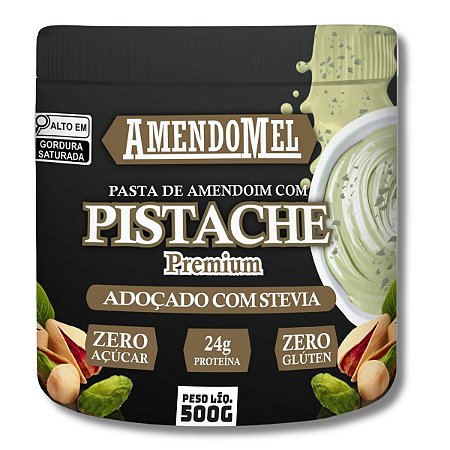Pasta de Amendoim 1Kg Sabor Pistache Premium - Amendomel
