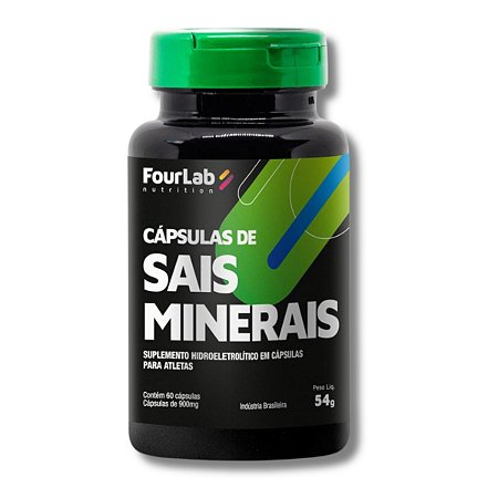 Cápsulas de Sal Sais Minerais Corrida 60 Caps - FourLab