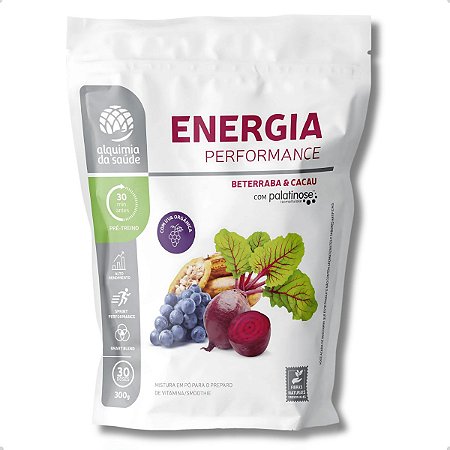 Energia Performance Uva Beterraba e Cacau 300g - Alquimia da Saúde
