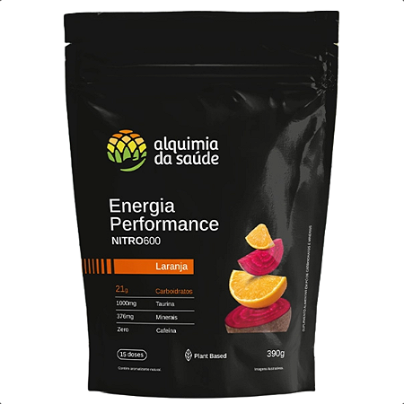 Nitro 600 390g Pré-Treino Energia Sustentada Alquimia da Saúde