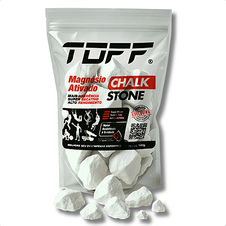 Chalk Stone Magnésio Ativado em Pedra 100g - TOFF