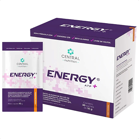 Energy ATP Central Nutrition 30 Sachês Energia E Foco