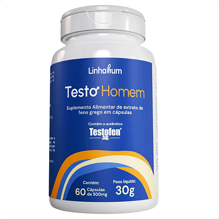 TestoHomem Linhahum 60 Cápsulas Original TESTOFEN