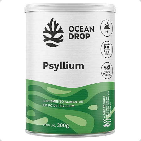 Psyllium  Em Pó 300g - Ocean Drop