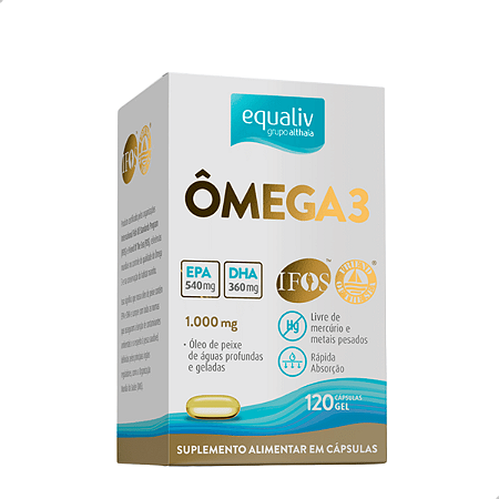 Ômega 3 - 120 Cápsulas - Equaliv