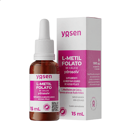 L-Metilfolato de Cálcio Ydrosolv - Sabor Laranja - 15ml - Yosen
