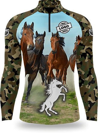 CAMISETA PERSONALIZADA KING BRASIL - CAVALOS - CD0004