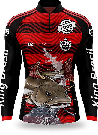 CAMISETA PERSONALIZADA KING BRASIL FLAMENGO COM PEIXE - CD0224