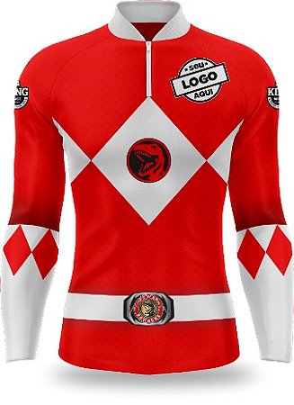 CAMISETA PERSONALIZADA KING BRASIL POWER RANGER VERMELHO - CD0191