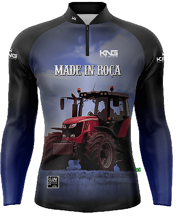 CAMISETA AGRO KING BRASIL AGRO COM PROTEÇÃO UV 50+ (KD00532)