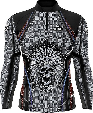 CAMISETA PERSONALIZADA KING BRASIL - CAVEIRA - KD00104