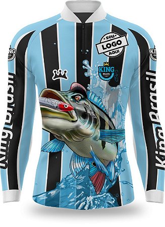 CAMISETA PERSONALIZADA KING BRASIL GRÊMIO COM PEIXE - CD0229
