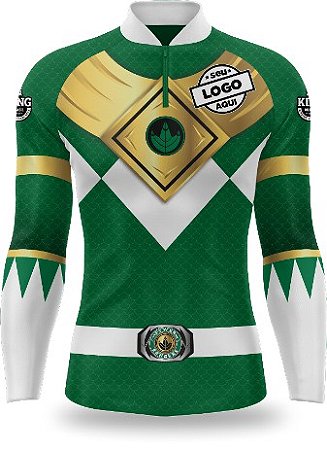 CAMISETA PERSONALIZADA KING BRASIL POWER RANGER VERDE - CD0197
