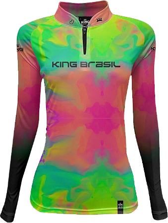 CAMISETA KING BRASIL COM PROTEÇÃO SOLAR UV 50+ (KD00530N) - FEMININA