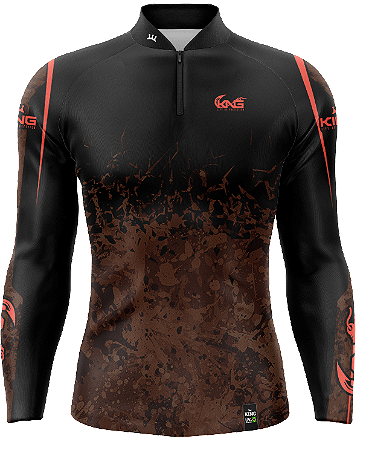 CAMISETA DE PESCA KING BRASIL COM PROTEÇÃO UV 50+ (KFF644)