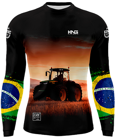 CAMISETA KING BRASIL COM PROTEÇÃO SOLAR UV 50+ (KD00527N) - INFANTIL