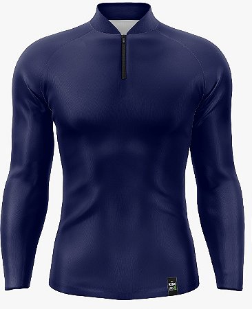 CAMISETA LISA KING BRASIL COM PROTEÇÃO SOLAR UV50+ (AZUL MARINHO)