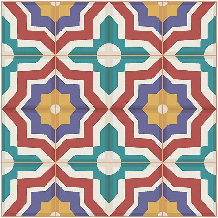Adesivo de Azulejo Marrocos Patchwork