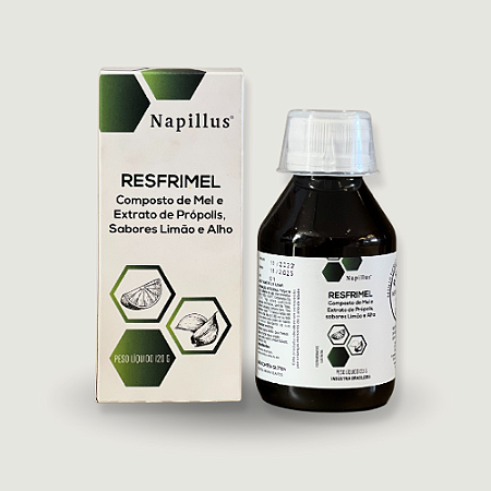 RESFRIMEL Composto de Mel E Extrato de Própolis, sabores Limão e Alho