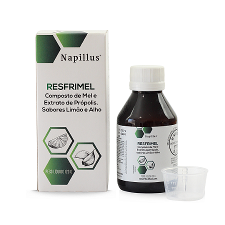 RESFRIMEL Composto de Mel E Extrato de Própolis, sabores Limão e Alho