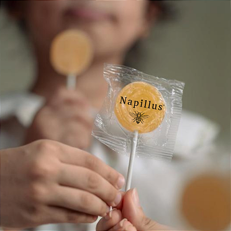 Pirulito Extrato de própolis e mel Napillus 10 unidades