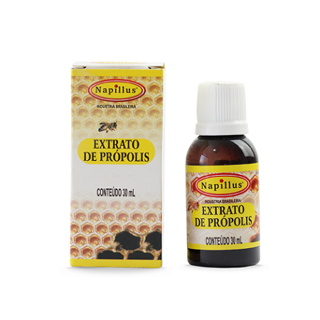 Extrato de própolis puro Napillus 100% natural frasco 30 ml shot da imunidade gotas