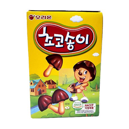 Orion Zangle Choco boy - Biscoito em Forma de Cogumelo com cobertura de Chocolate