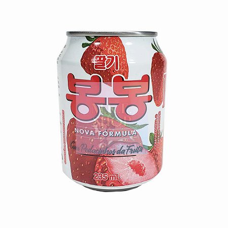 Suco De Morango Com Pedaços Bon Bon Haitai - Pequeno - 235 ml
