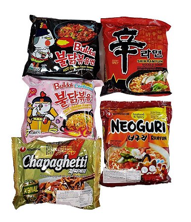 Kit Lamen Apimentado Sabores da Coréia