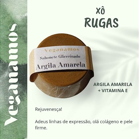Sabonete De Argila Amarela | Xô Rugas | Xô Linha de Expressão