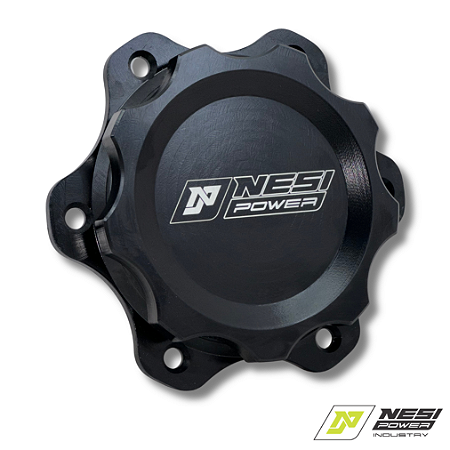 BOCAL DE APARAFUSAR + TAMPA UNIVERSAL 4” – PRETO ANODIZADO