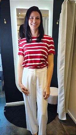 T-shirt listrada de marinheiro