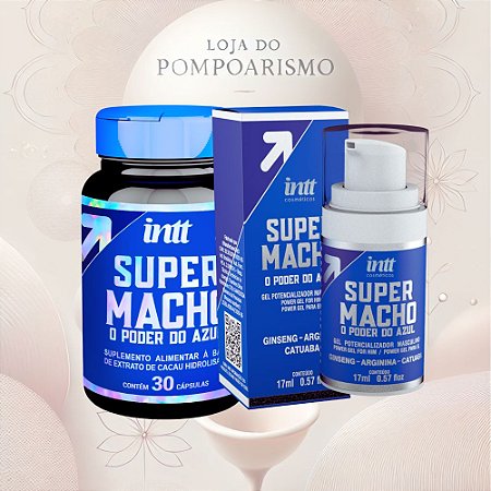 Combo Estimulante Masculino Super Macho Cápsulas e Gel