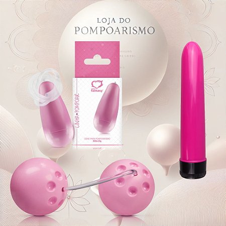 Kit Iniciante Pompoarismo Bola Ben Wa Cone 20g Personal 13cm