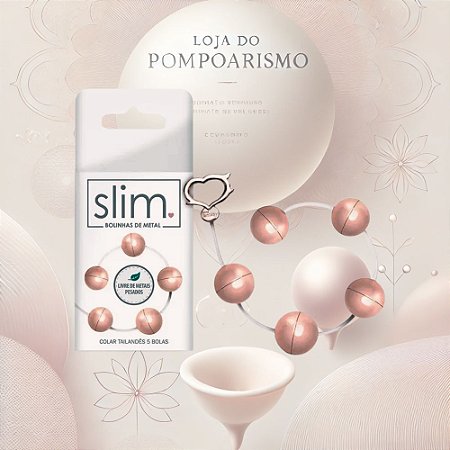 Colar Tailandês para Pompoarismo Metal Slim M - Saúde Íntima e Bem-Estar Feminino