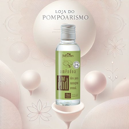 Óleo Para Massagem Sensual Hidratante e Nutritivo Amêndoa