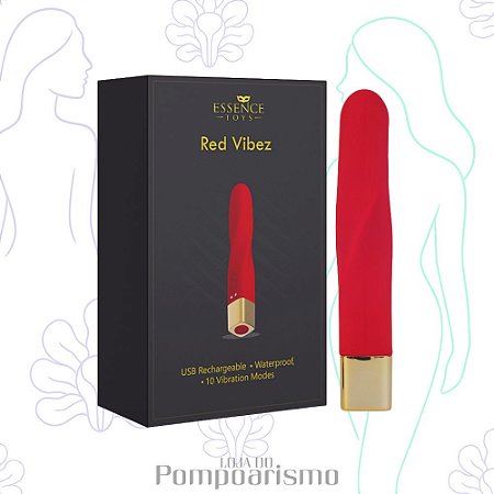 Red Vibez – Vibrador de Luxo Compacto com 10 Vibrações Silenciosas