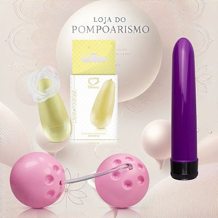 Acessórios para Prática do Pompoarismo Personal 17cm Cone Pompoar 32g e Ben War
