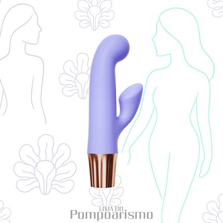 Mini Vibrador Lilás – Estímulo Preciso com 10 Modos de Vibração